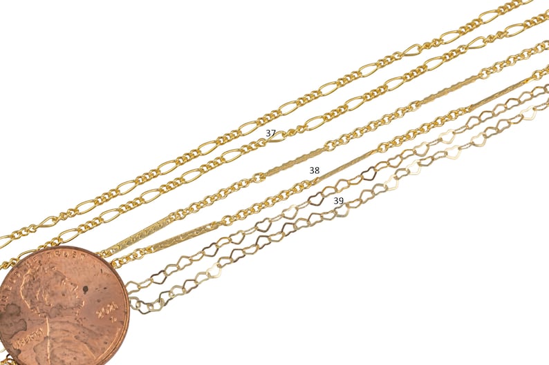 Gold Filled Chain by the Foot USA Made Wholesale Chain, Perfect For Permanent Jewelry Made in USA image 8