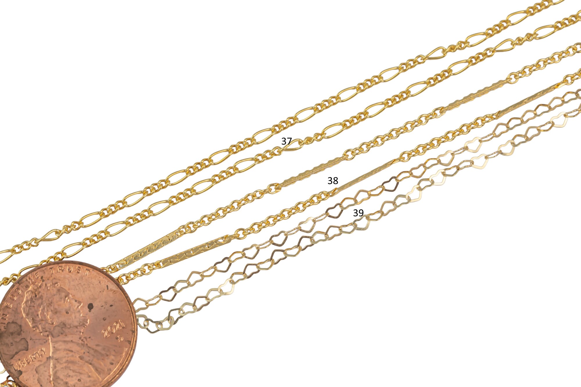 Gold Filled Chain by the Foot USA Made Wholesale Chain, Perfect for  Permanent Jewelry made in USA 