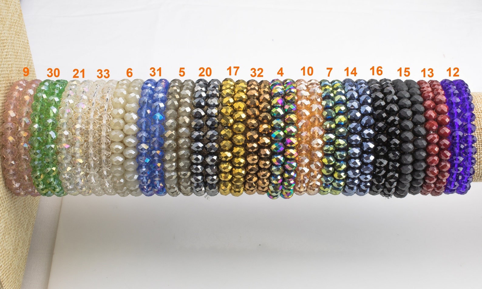 8mm Stackable Crystal Elastic Bracelets Handmade With High Quality