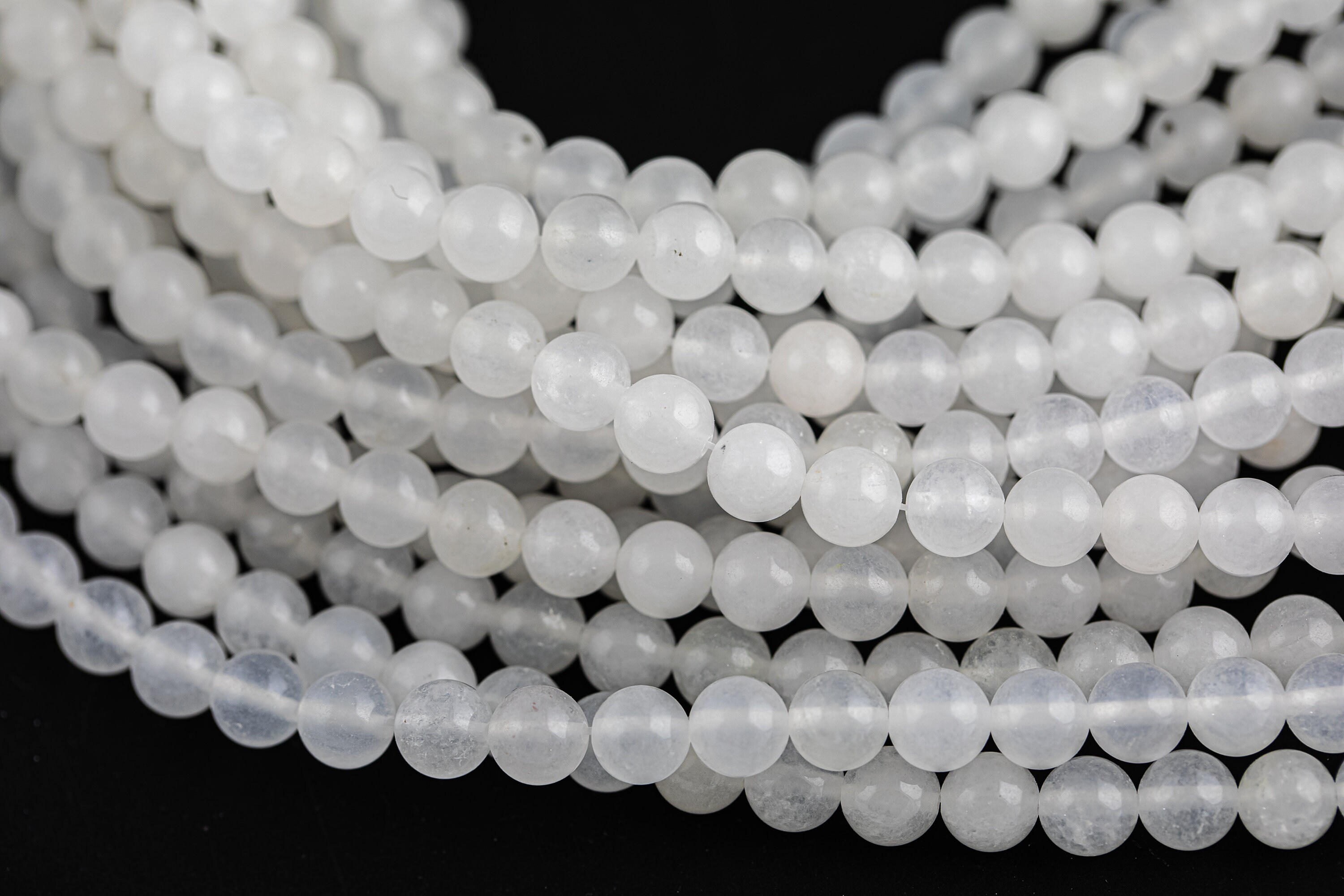 Natural Moonstone Jade Round Beads 4mm 6mm 8mm 10mm 12mm Etsy