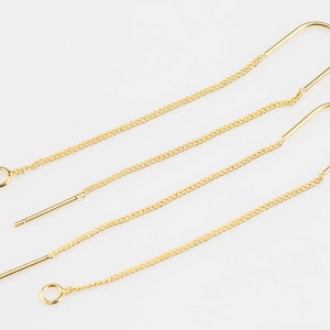 Threader Earrings Findings- 2.5 inches- 1 pair per order