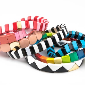 Stretchy Bracelet- Mix Colors - 7-7.5- Wholesale Pricing Enamel  Beads