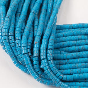 Turquoise -  Heishi Discs Beads 2x4mm 3x6mm 15.5&quot; Strand