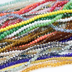 BULK CRYSTALS MIX Bag Beautiful High Quality Crystal Beads By the Pound 1lb to 2lb bags 3mm 4mm 6mm 8mm 10mm Wholesale Bulk Mix grab bag image 5