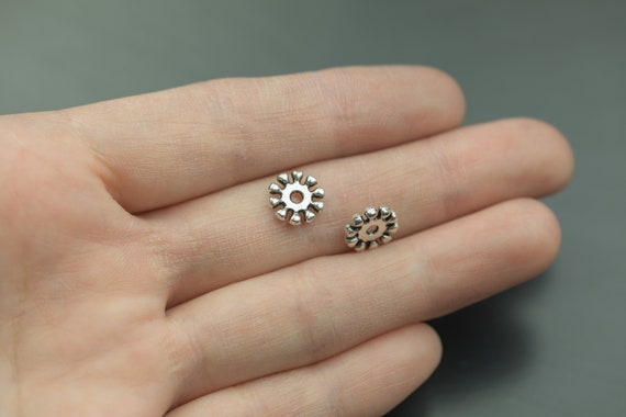 5 Perles 14K Or Jaune Milgrain 5.5mm - Style Bali - Fabriqué Main USA