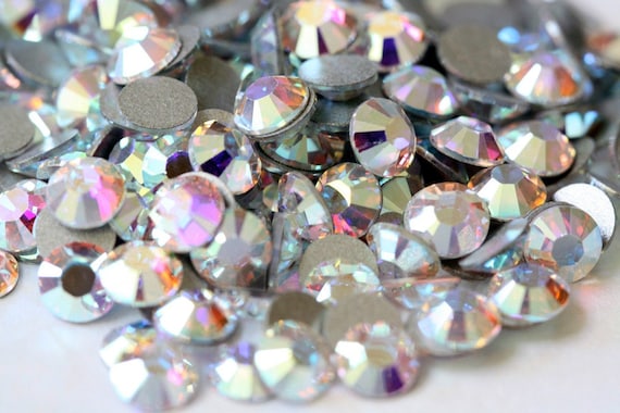 24 Mixed Color Round Shape Ab Crystal Rhinestone Craft Gems - Temu