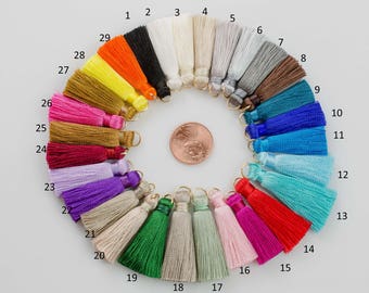 SILK TASSEL TASSLE Silk Tassels Tassles High Quality Small Tassels 4 pcs