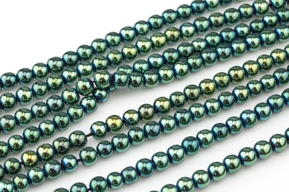 10mm Smooth Round, Hematite Beads (16 Strand)