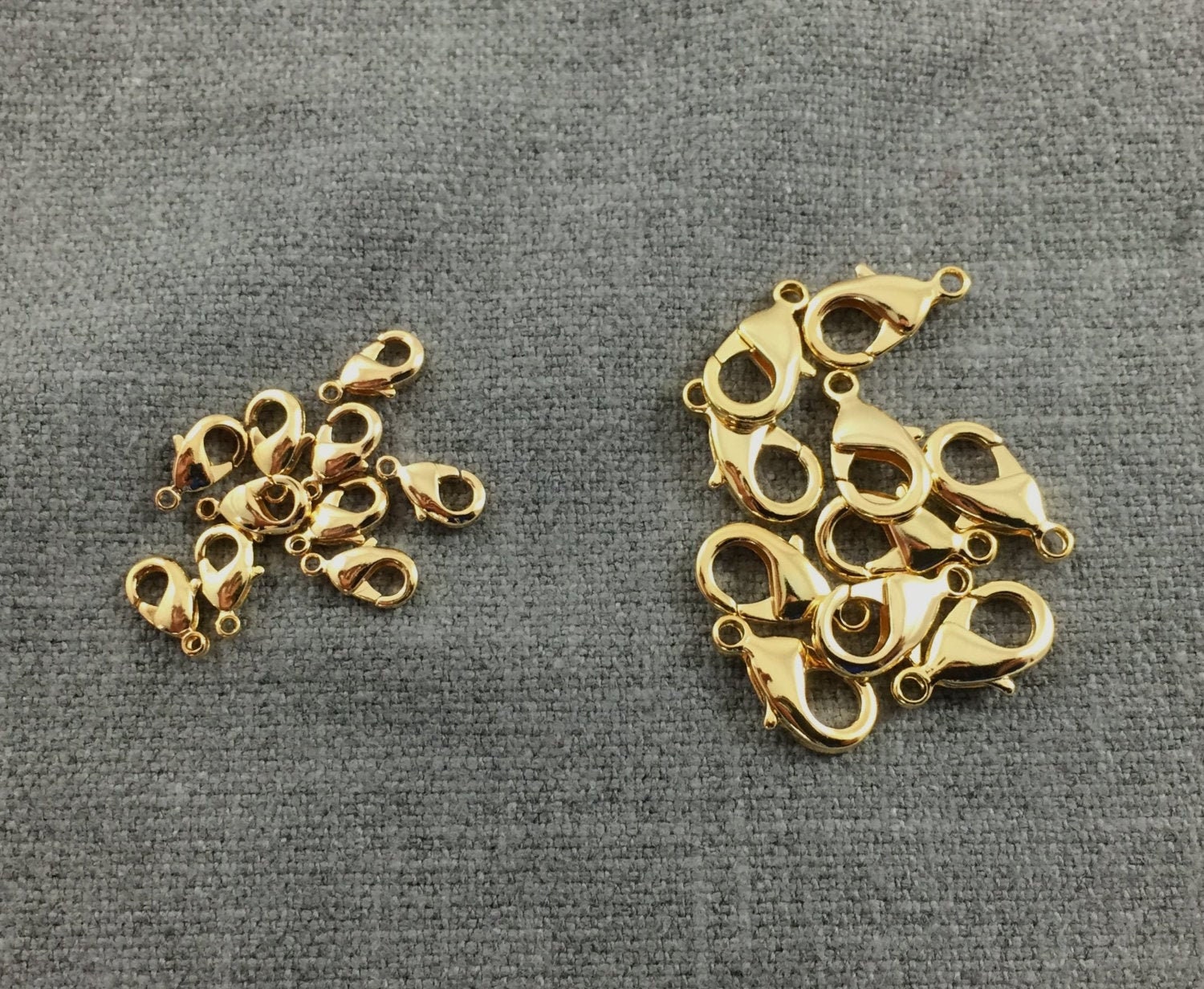 GOLD Filled lobster clasp 5*10mm/7*12mm / 8*14mm... 18K Gold Lobsters Closures Hooks