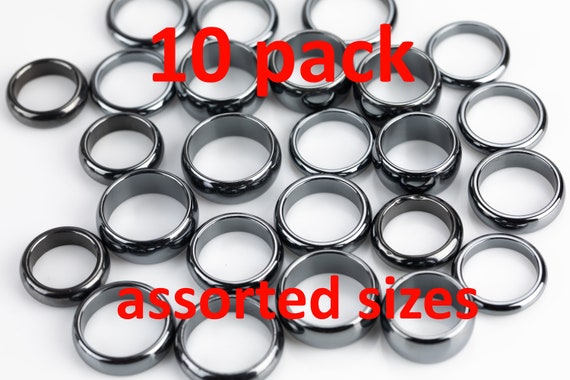 Hematite negative 2024 energy ring