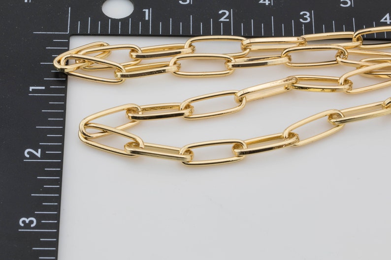 Chunky Paperclip Chain Necklace 8x21mm 18kt Gold Filled Jumbo Etsy