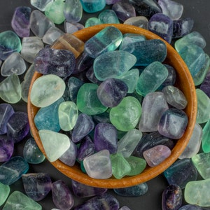 Rainbow Fluorite Tumbled Stone -  .5-0.8 size