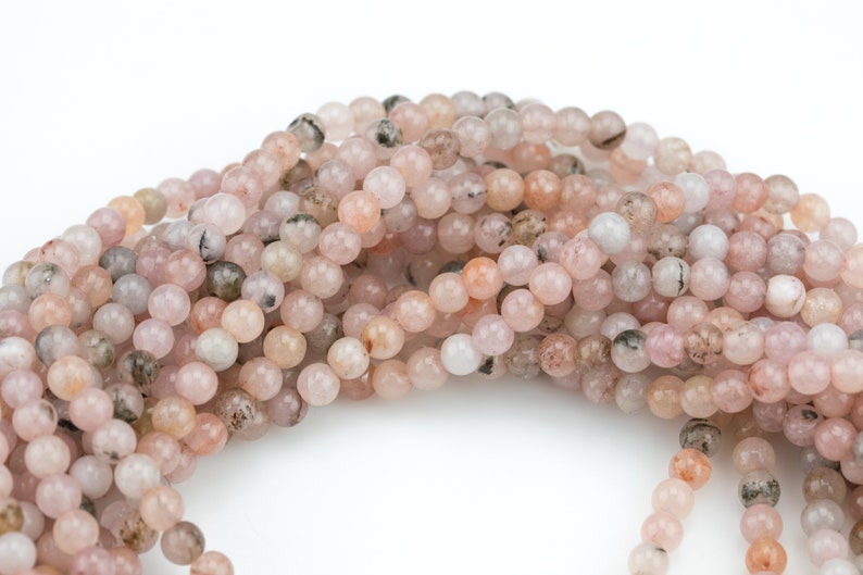 Clearish Pink Opal Jade Beads in Smooth Round 6mm 8mm 10mm | Etsy