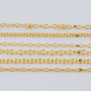 Gold Filled Chain by the Foot USA Made Wholesale Chain, Perfect For Permanent Jewelry Made in USA image 7