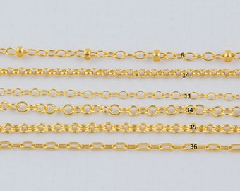 Gold Filled Chain by the Foot USA Made Wholesale Chain, Perfect