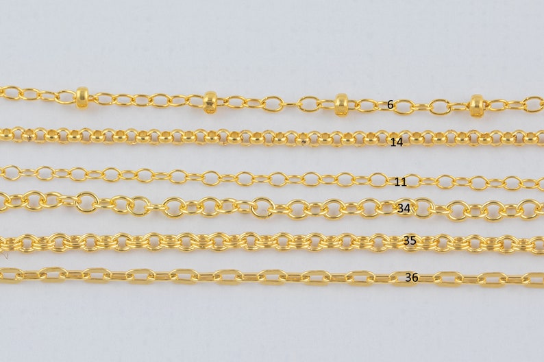Gold Filled Chain by the Foot USA Made Wholesale Chain, Perfect For Permanent Jewelry Made in USA image 7
