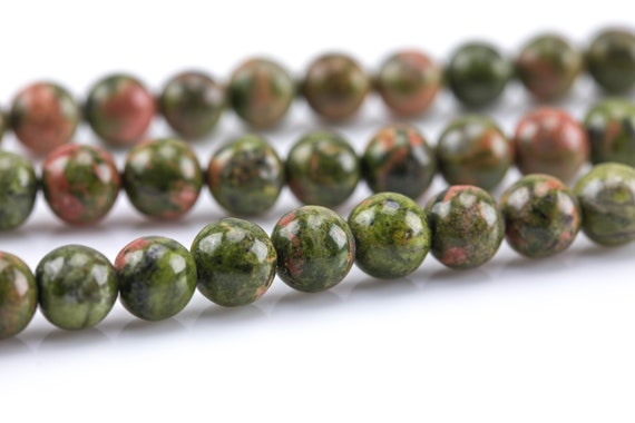 Unakite Jasper Gemstone Faceted Round Beads 15.5'' 4mm 6mm 8mm - Foto 7