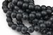 Natural Matte Black Onyx Beads Black Onyx Matte Beads 4mm 6mm 8mm 12mm 14mm Onyx High Quality in  Round Full Strand 15 inch Gemstone Beads 