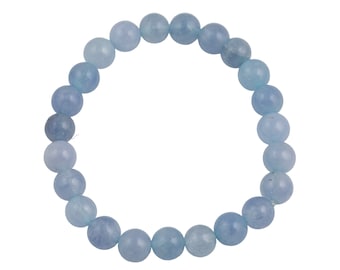 Aquamarijn jade armband rekbare koordarmband natuurlijke edelsteen kristal armbanden vooraf opgeladen handgemaakte sieraden armband kristallen armband
