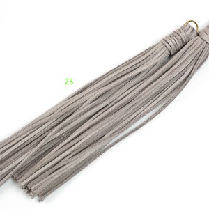 2 Pcs-- Suede TASSEL Tassles High Quality 7.5 inches Extra long and Thick image 3
