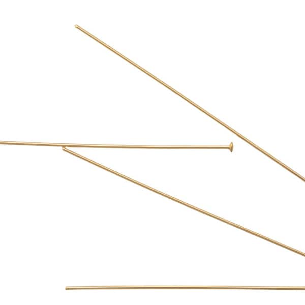 Gold Filled Head Pin Headpins - 24 Ga- 14/20 Gold Filled- USA Product-1,5 inch- 10 stuks per bestelling