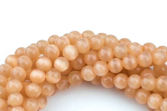 Acquista Occhio Di Gatto Liscio 8 Mm Rosa 1 Qualità - Filo 36/38 Cm - Foto 8