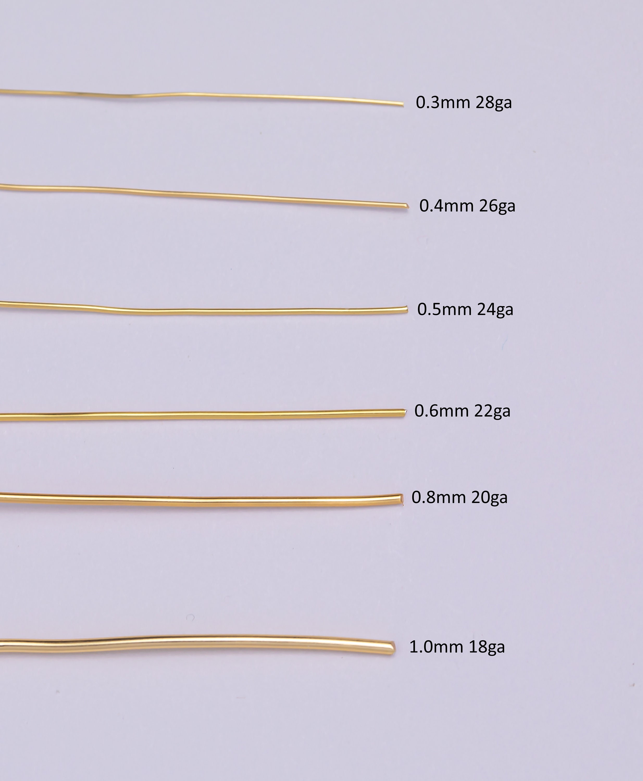 Solid 14K gold solder wire super Easy- easy -Medium Density .071 DWT per  inch 22 Gauge ( one Inch each )