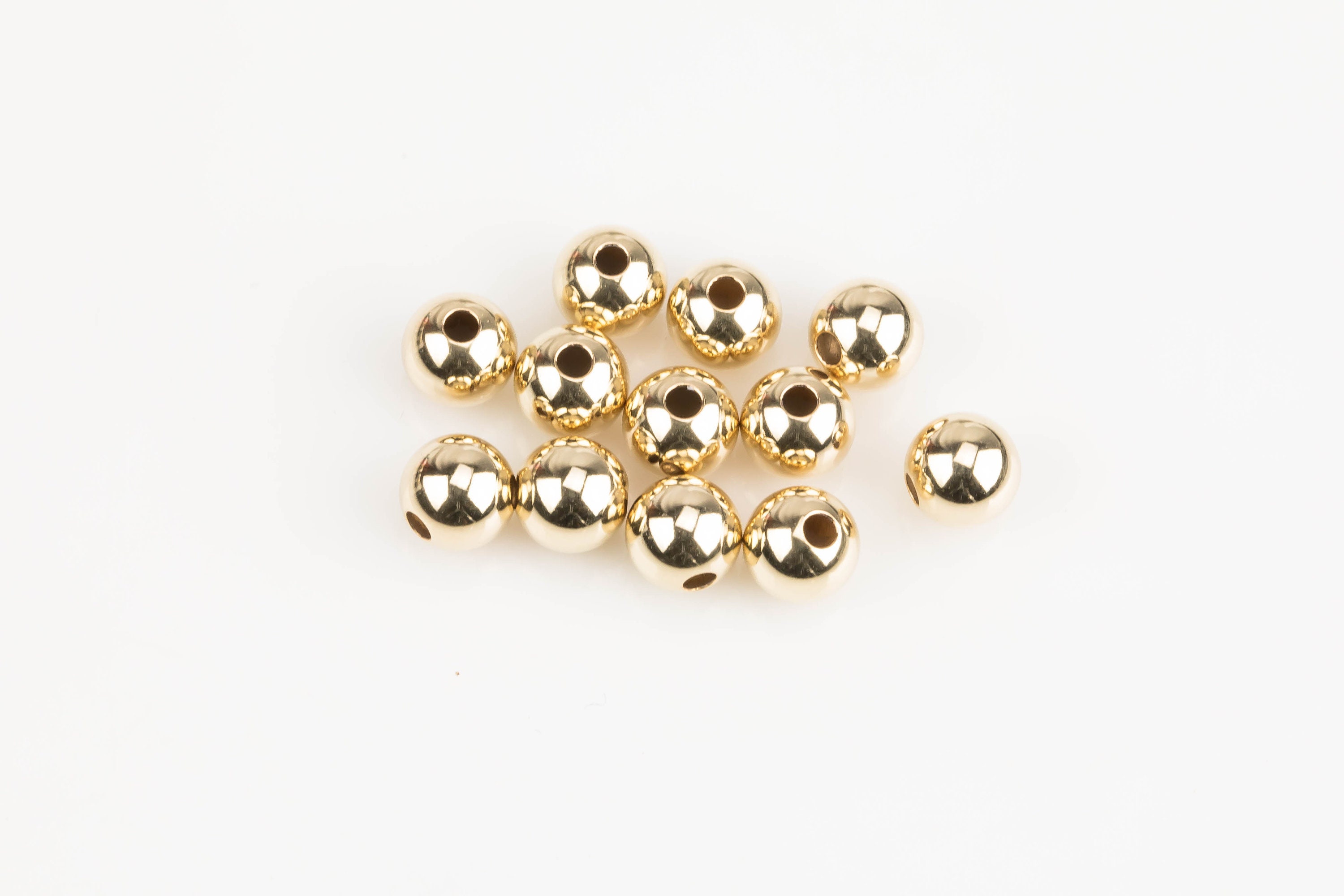 GOLD FILLED Round Beads Made in USA Top Quality Round Etsy Canada