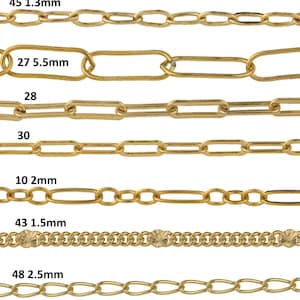 Gold Filled Chain by the Foot USA Made Wholesale Chain, Perfect For Permanent Jewelry Made in USA image 6