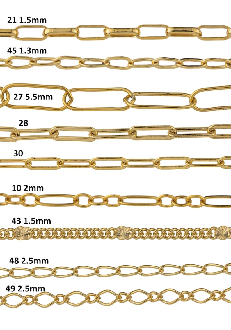 Gold Filled Chain by the Foot USA Made Wholesale Chain, Perfect For Permanent Jewelry Made in USA image 6