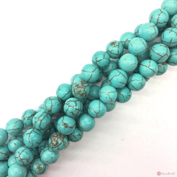 Blue Magnesite Turquoise Nugget Loose Beads 15.5/'/' Long Per Strand