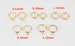 4pc Gold Filled Earring Hoops Lever Back one touch w/ open link Lever Hoop earring Nickel free Lead Free for Earring Charm Making Findings 