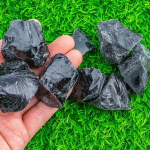 1 pc Rough Natural Obsidian Chunks Gemstone- .1.5 inch-2.5 inch