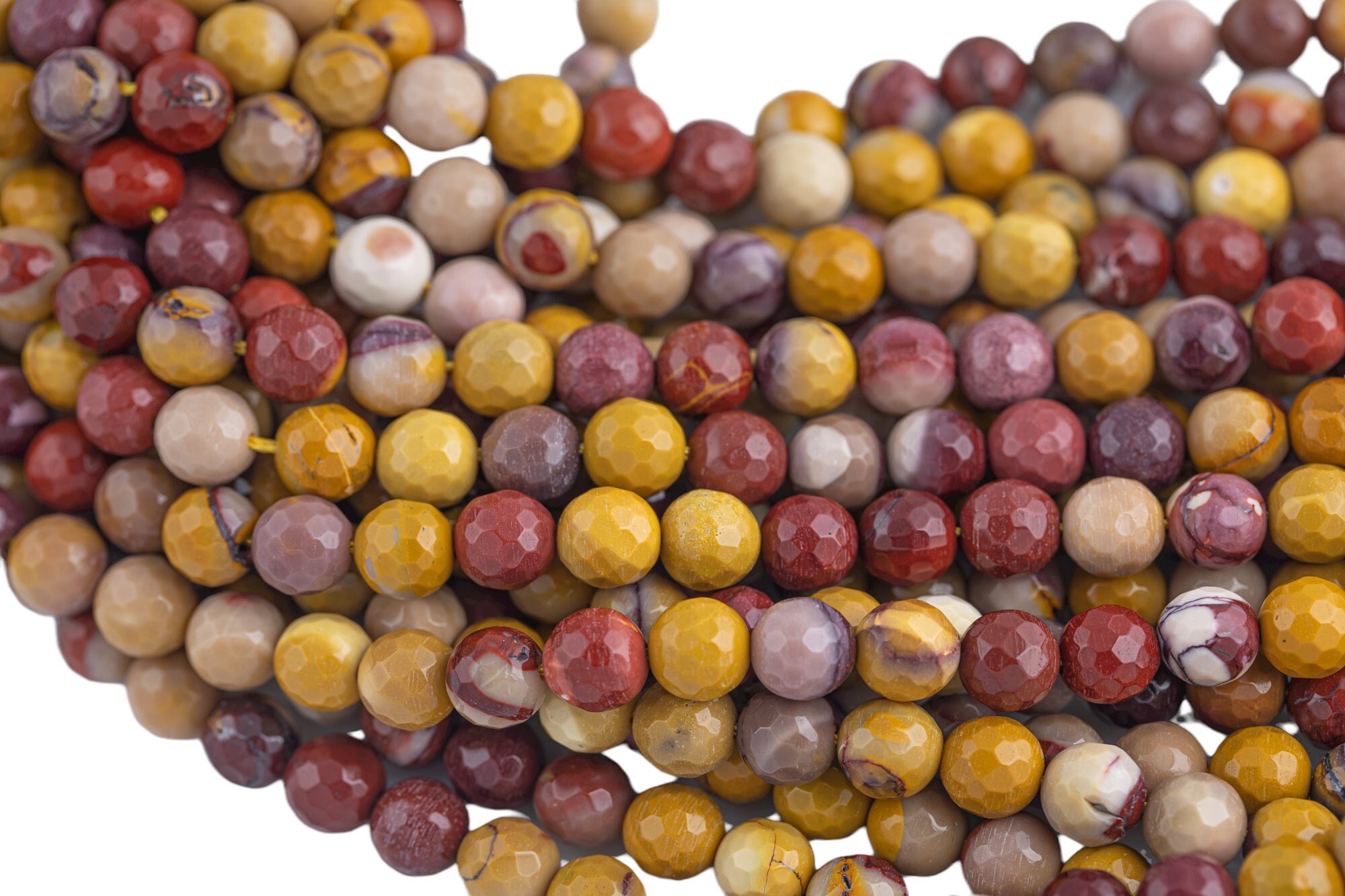 Mookaite Jasper Faceted Round Sizes. 4mm 6mm 8mm 10mm - Etsy