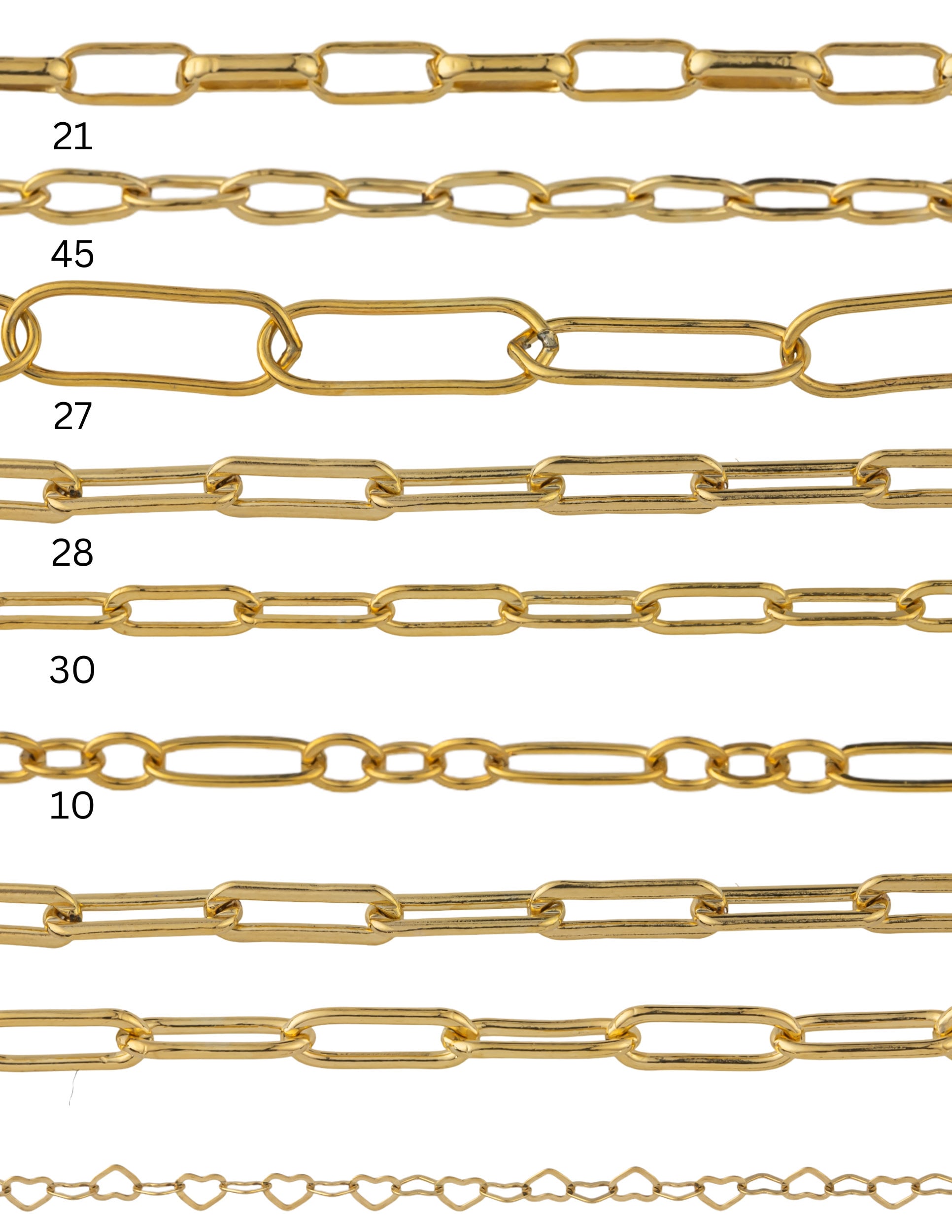  NOLITOY 1 Roll Cross Chain Permanent Bracelet Kit Gold