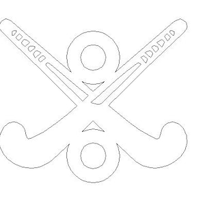 Hockey connector - sterling silver or Gold filled- permanent jewelry word connectors- charm, pendant, Sport connector