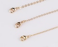 Dainty 14k Gold Necklace Chains for Layering - 1mm Oval Chain 16" 18" 20" with extender Tarnish Resistant
