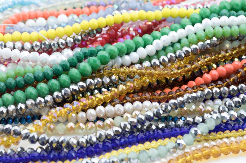 BULK CRYSTALS MIX Bag Beautiful High Quality Crystal Beads by Etsy