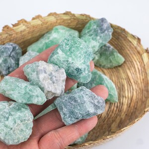 1 pc Rough Natural Rainbow Fluorite Chunks Gemstone- 1-2 inch