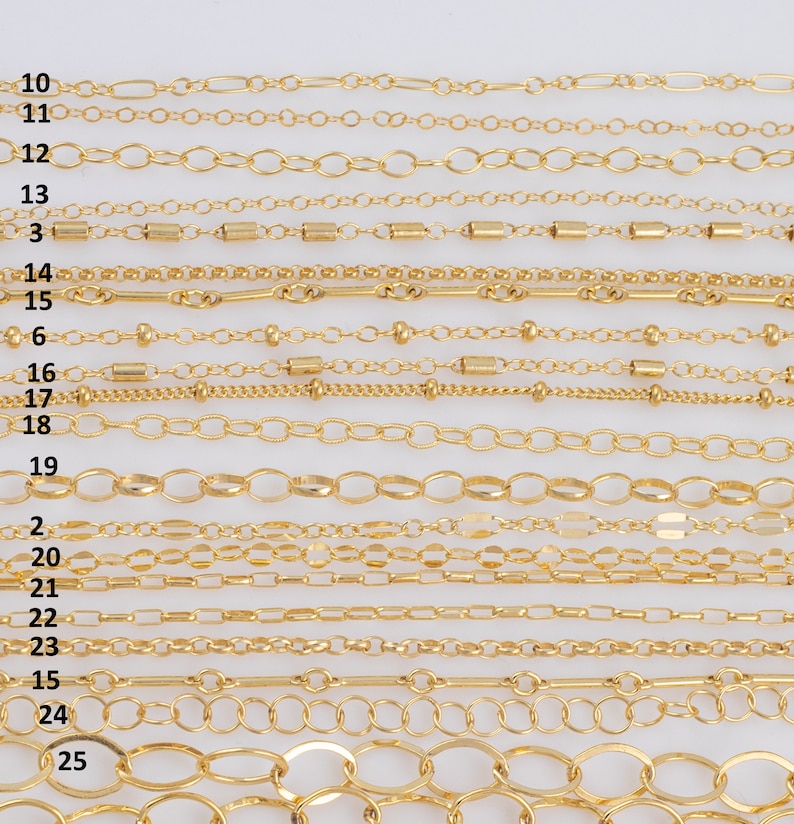 Gold Filled Chain by the Foot USA Made Wholesale Chain, Perfect For Permanent Jewelry Made in USA image 4