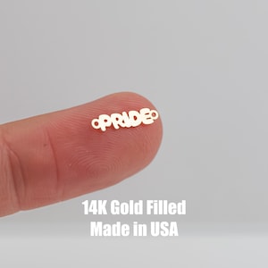 Pride Stecker - 14Kt Gold Filled oder Sterling Stecker - Für permanente Schmuck Armbänder, Halsketten, Ringe - permanente Schmuck Versorgung