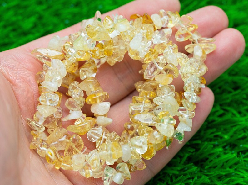 Citrine Stretchy String Bracelet Natural Gemstone Crystal Bracelets Handmade Jewelry Bracelet Crystal Bracelet image 3