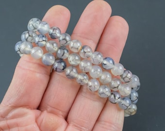5 x Perle Agate du Dragon 14mm 5 x Perle Agate du Dragon 14mm