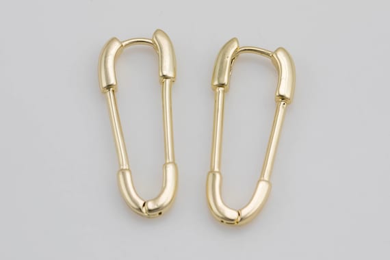 Safety pin drop sales earrings