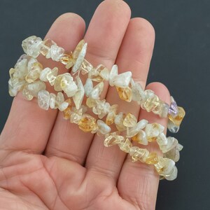 Natural Gold Rutilated Quartz Stretchy String Bracelet Natural Gemstone Crystal Bracelets Handmade Jewelry Bracelet
