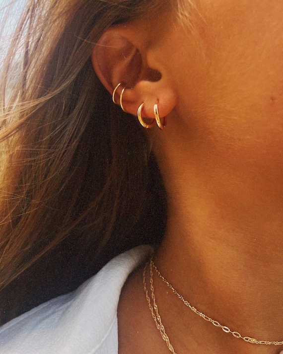 【HYERES LOR】22FW★ Cupid 14K Hoop One Touch Earring HYERES LOR】22FW☆ Cupid 14K Hoop One Touch Earring