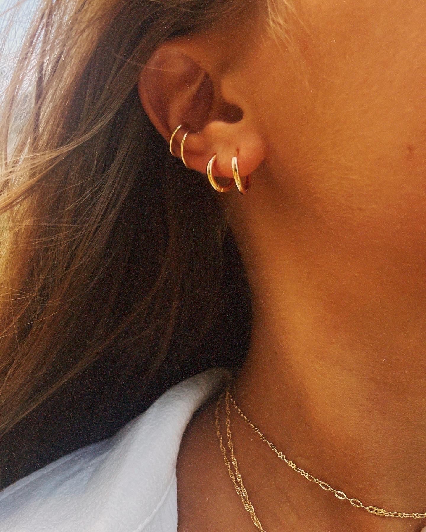 【HYERES LOR】22FW★ Cupid 14K Hoop One Touch Earring HYERES LOR】22FW☆ Cupid 14K Hoop One Touch Earring (HYERES