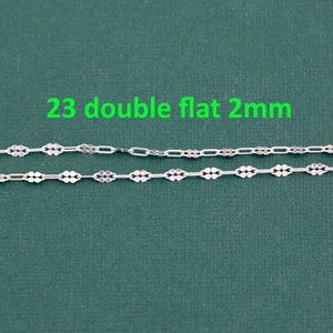 Sterling Silver Chain USA Made Paperclip Chains Satellite Bar Cable Rolo Oval Cuban Italian Figaro For Permanent Jewelry Made in USA 925 SS image 9