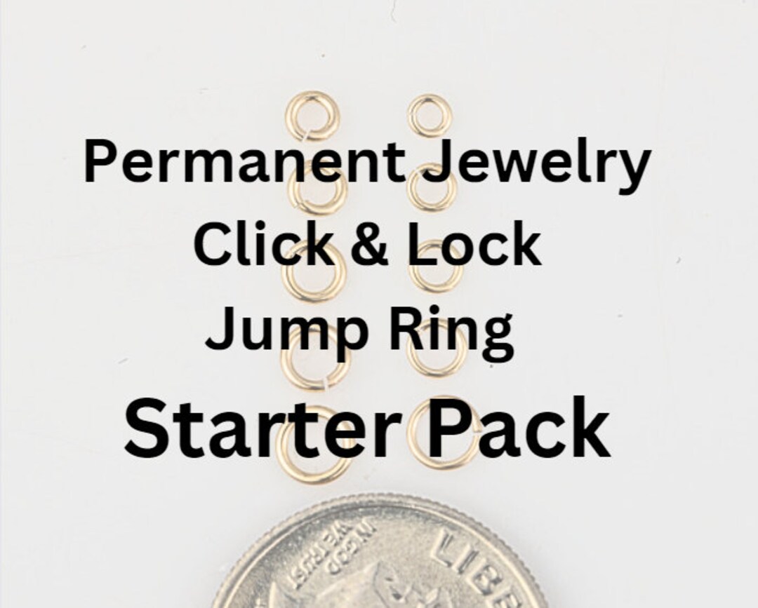 Permanent Jewelry Jump Ring Starter Pack 14kt Gold Filled Jump Rings