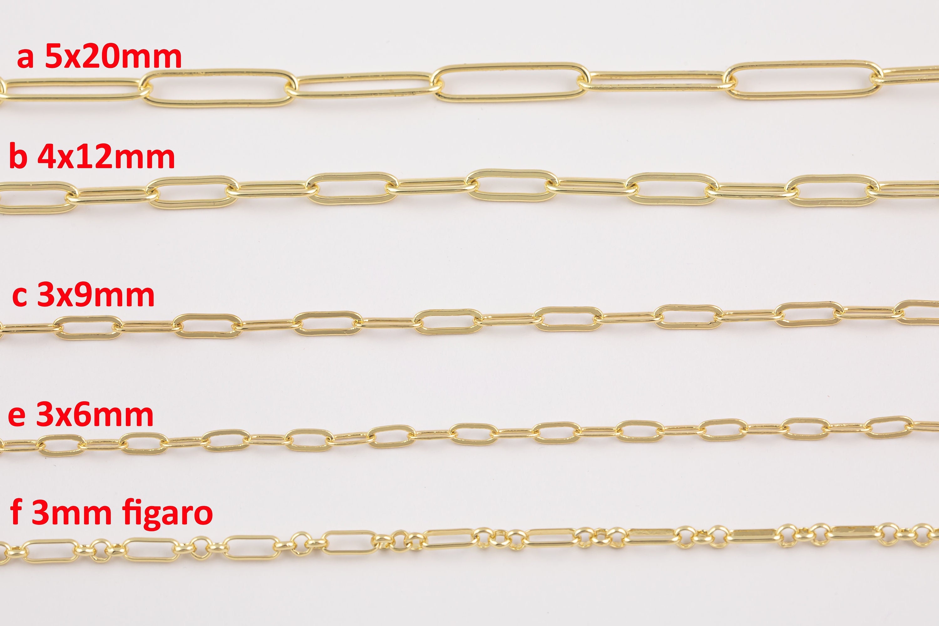 1 x Metre 5mm Tarnish Resistant Gold Plated Decorative Chain #CBRAD61